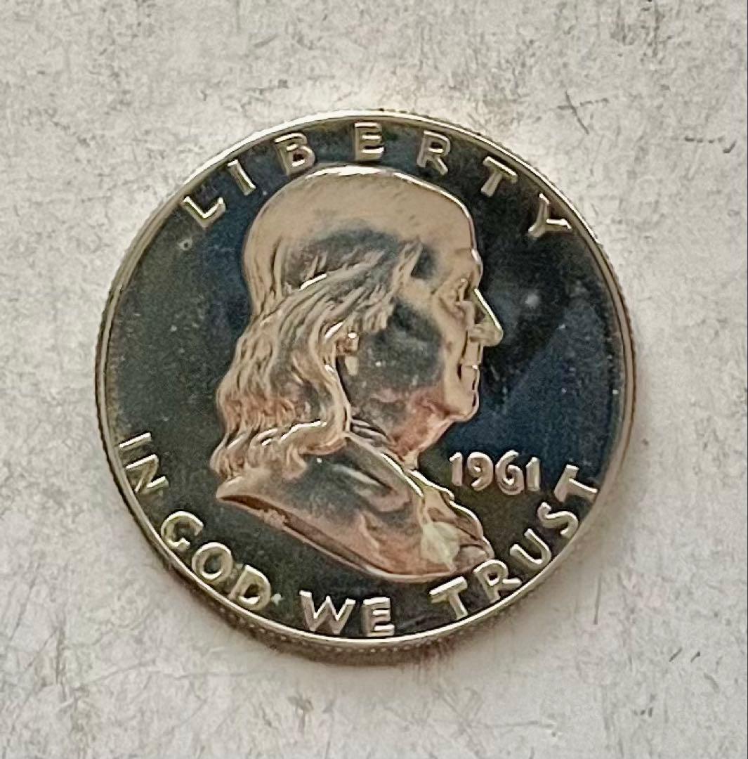 C234　1961年 ハーフダラー銀貨プルーフ フランクリン アメリカ