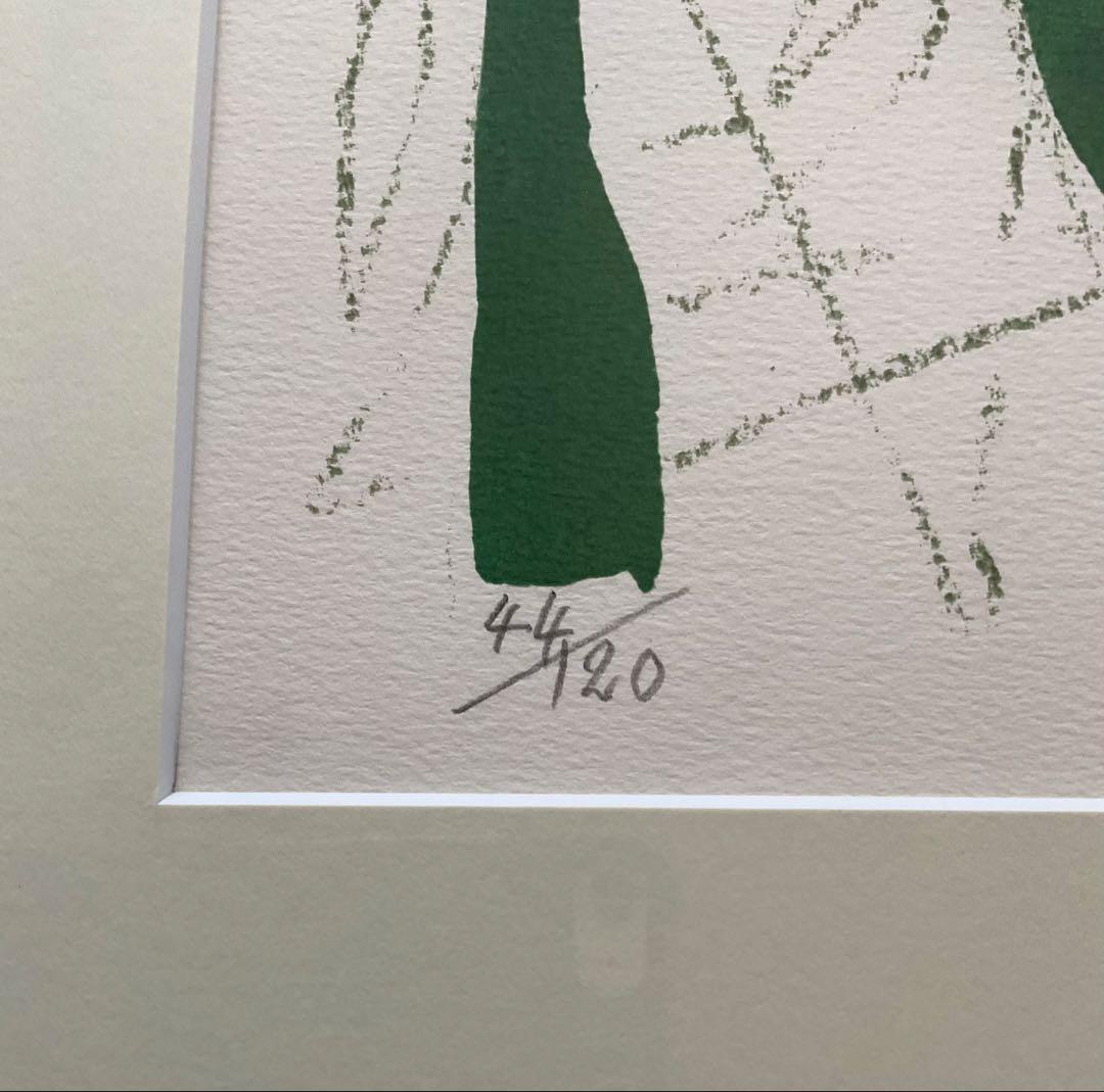 ● 大沢 昌助 ソフトライン　オリジナル リトグラフ　サイン ED フレーム入