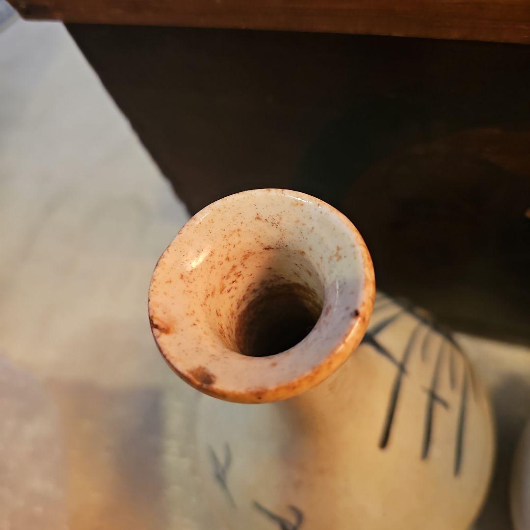 江戸初期から中期 古伊万里徳利(俗称パイナップル絵柄)一対