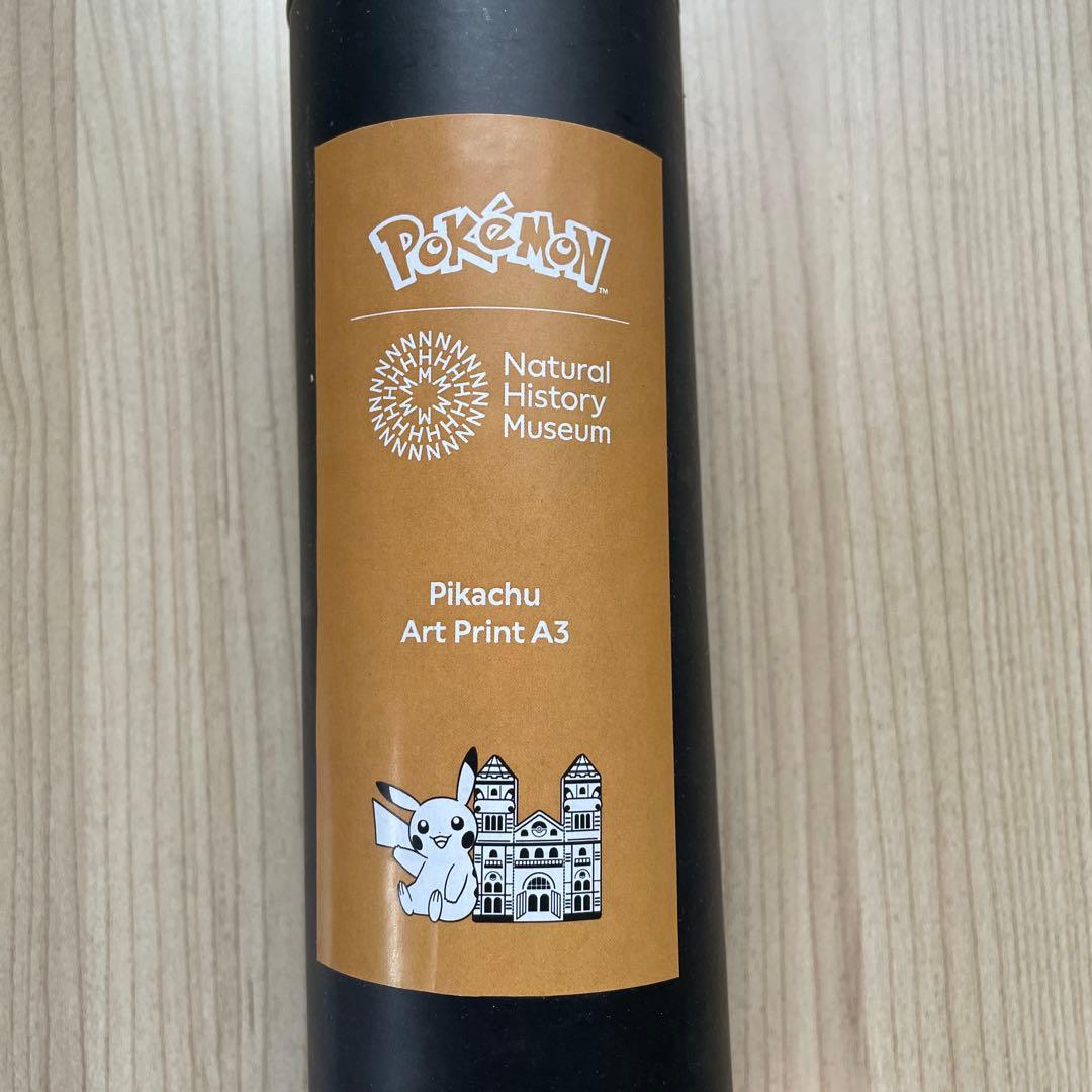 【希少新品】ポケモン30周年ロンドン自然史博物館コラボA3ポスターピカチュウ