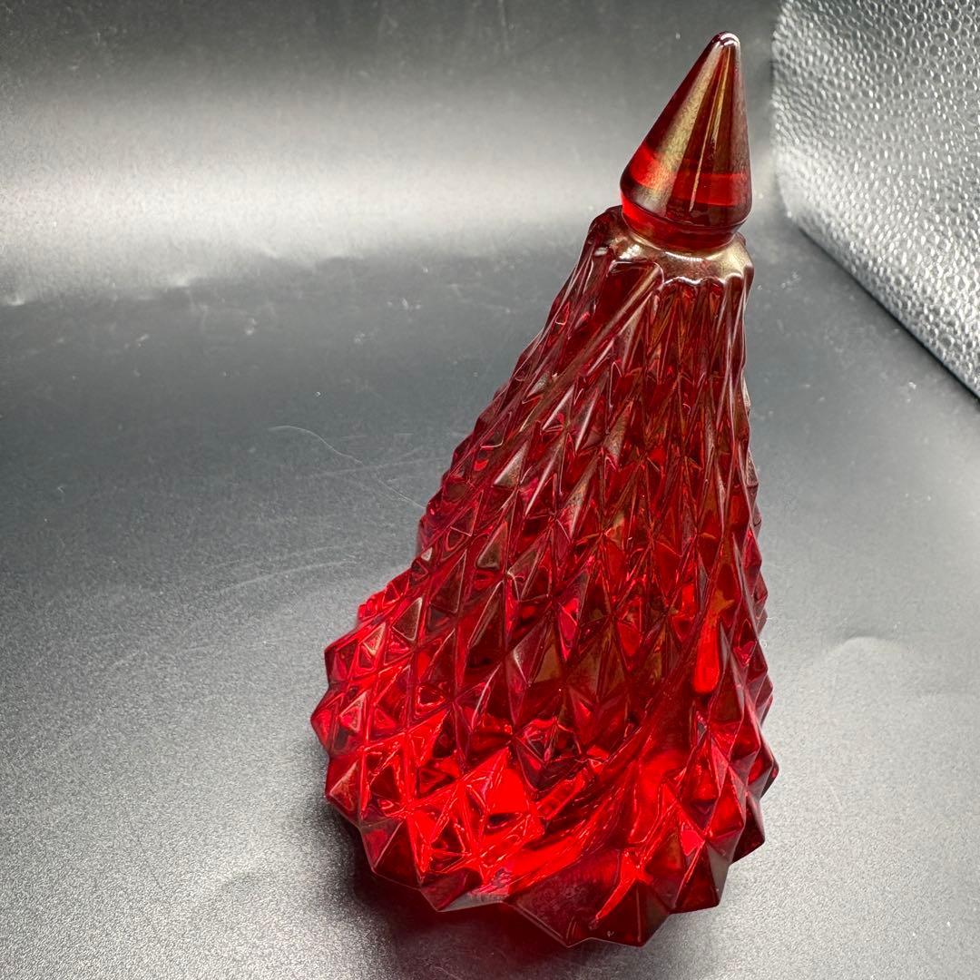 箱付 バカラ クリスマスツリー インテリア クリスタル　レッド　no.166