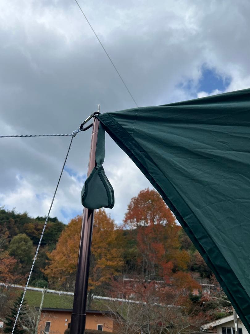 けん テンマクデザイン 焚き火タープTC コネクトヘキサ　ダックグリーン