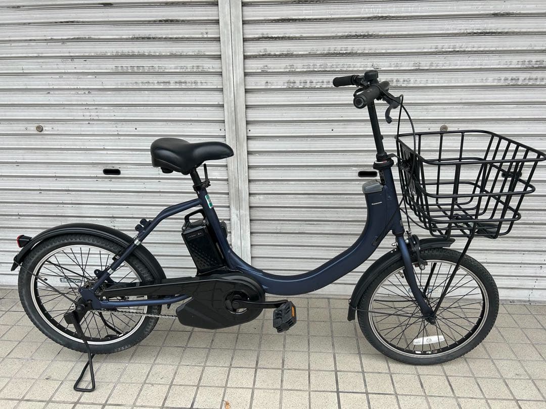 パナソニック電動アシスト 20インチ バッテリー8Ah 充電器あり 鍵2個付き