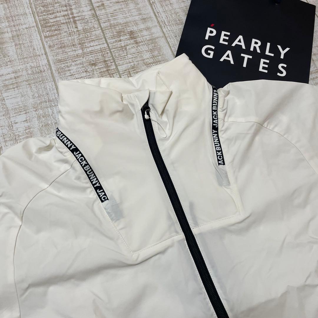 新品 ジャックバニー ナイロンブルゾン 撥水防風 ホワイト Lサイズ（5）