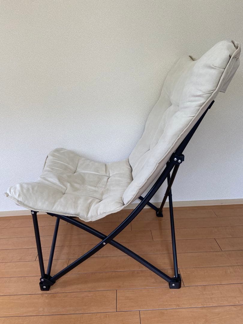 ニトリ　バタフライチェア　折りたたみスツール付き