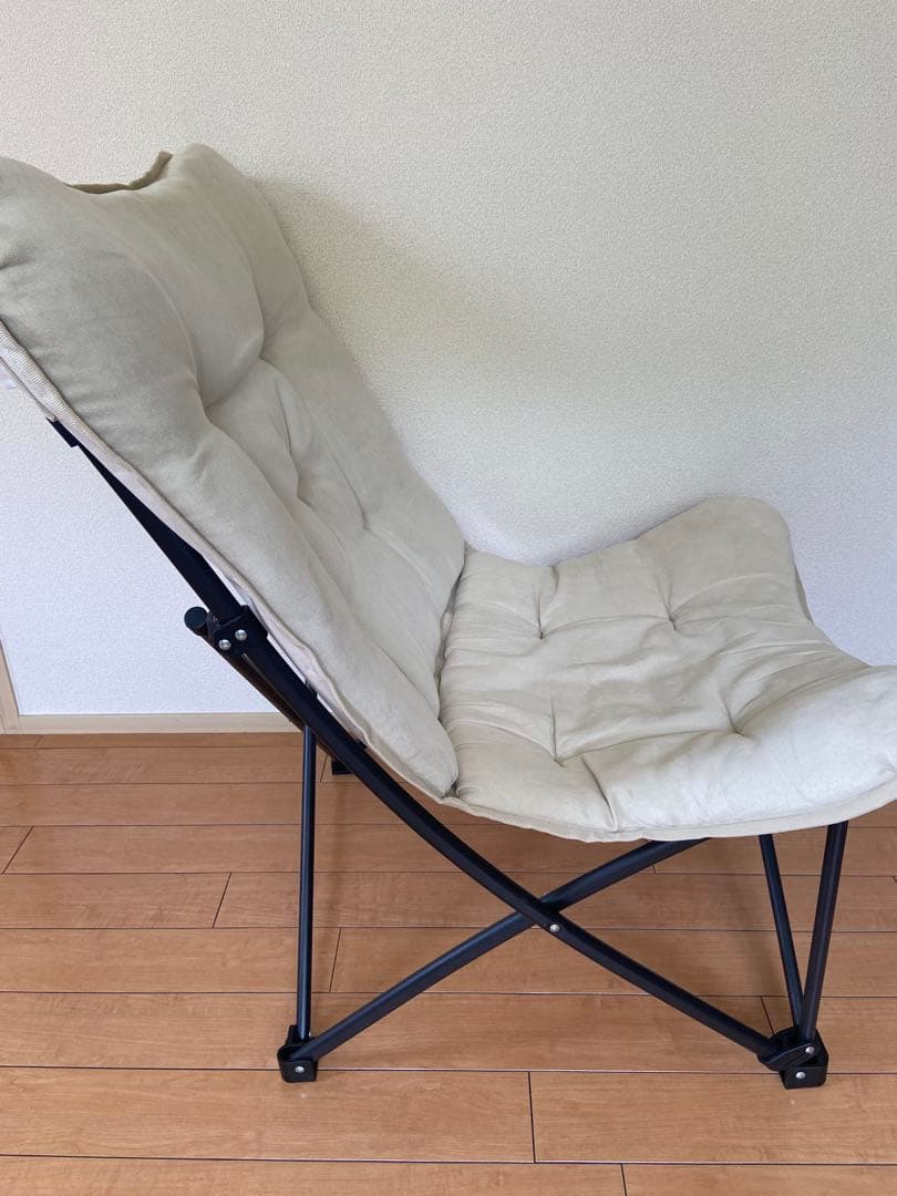 ニトリ　バタフライチェア　折りたたみスツール付き