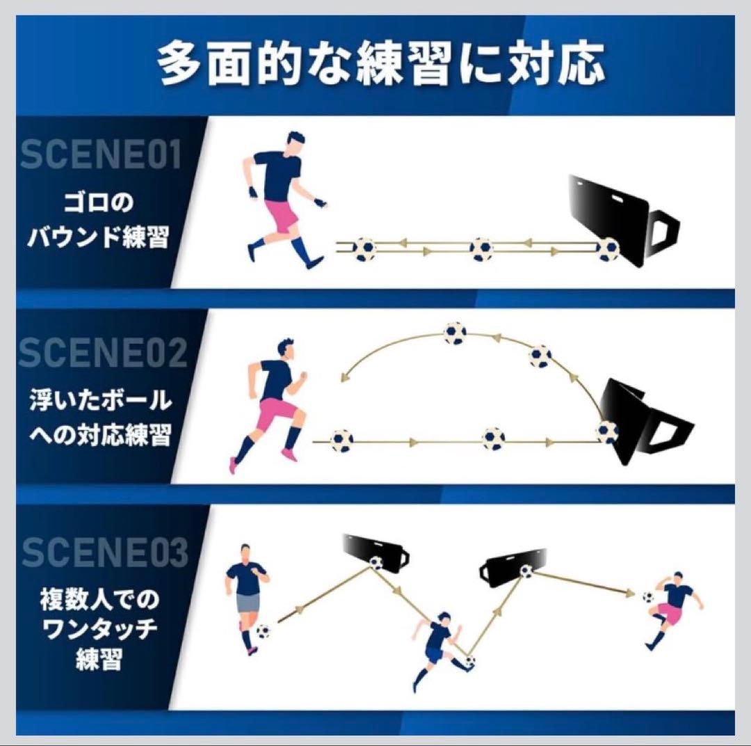 リバウンドボード サッカー 練習 壁打ち リバウンダー（ブルー）