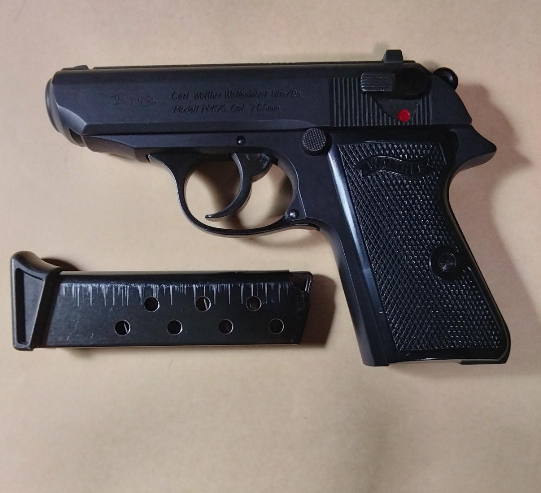 PPK/S ブラック セミオートマチックモデルガン(ヘビーウエイト)