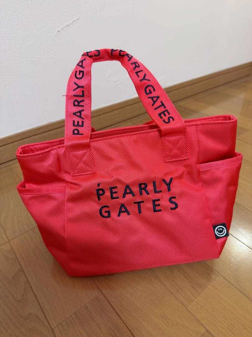 PEARLY GATES 濃いめのピンクトートバッグ