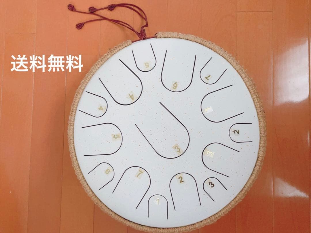 最終値下げ✴︎スティールドラムタングドラム 15音 14インチ ホワイトゴールド