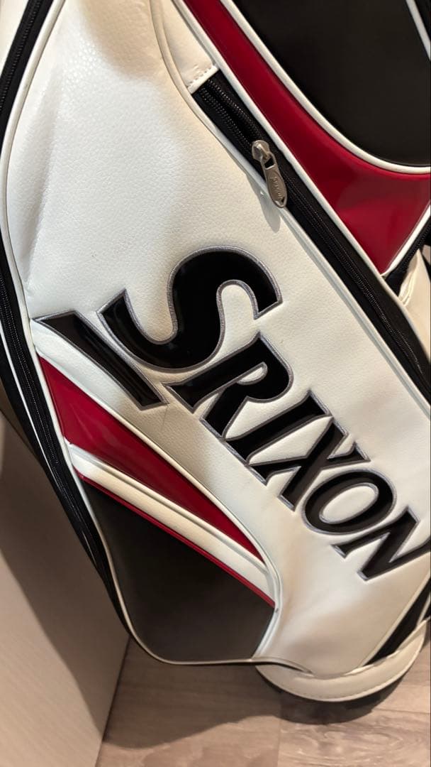 Srixon キャディバッグ ホワイト/ブラック/レッド