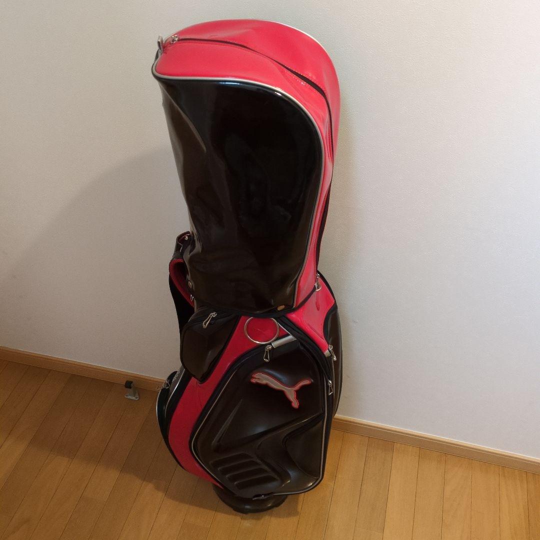 PUMA キャディバッグ 黒/赤
