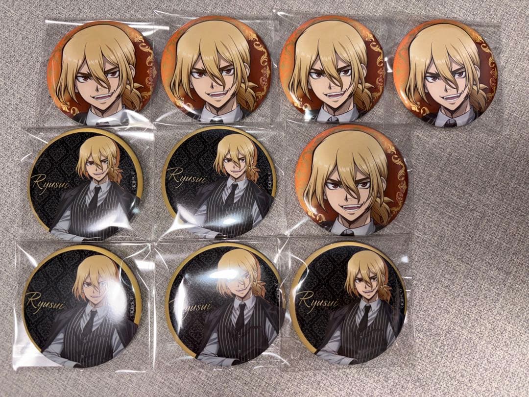 Dr.STONE ジャンプフェスタ クロスーツ Theキャラ 龍水 缶バ 10個