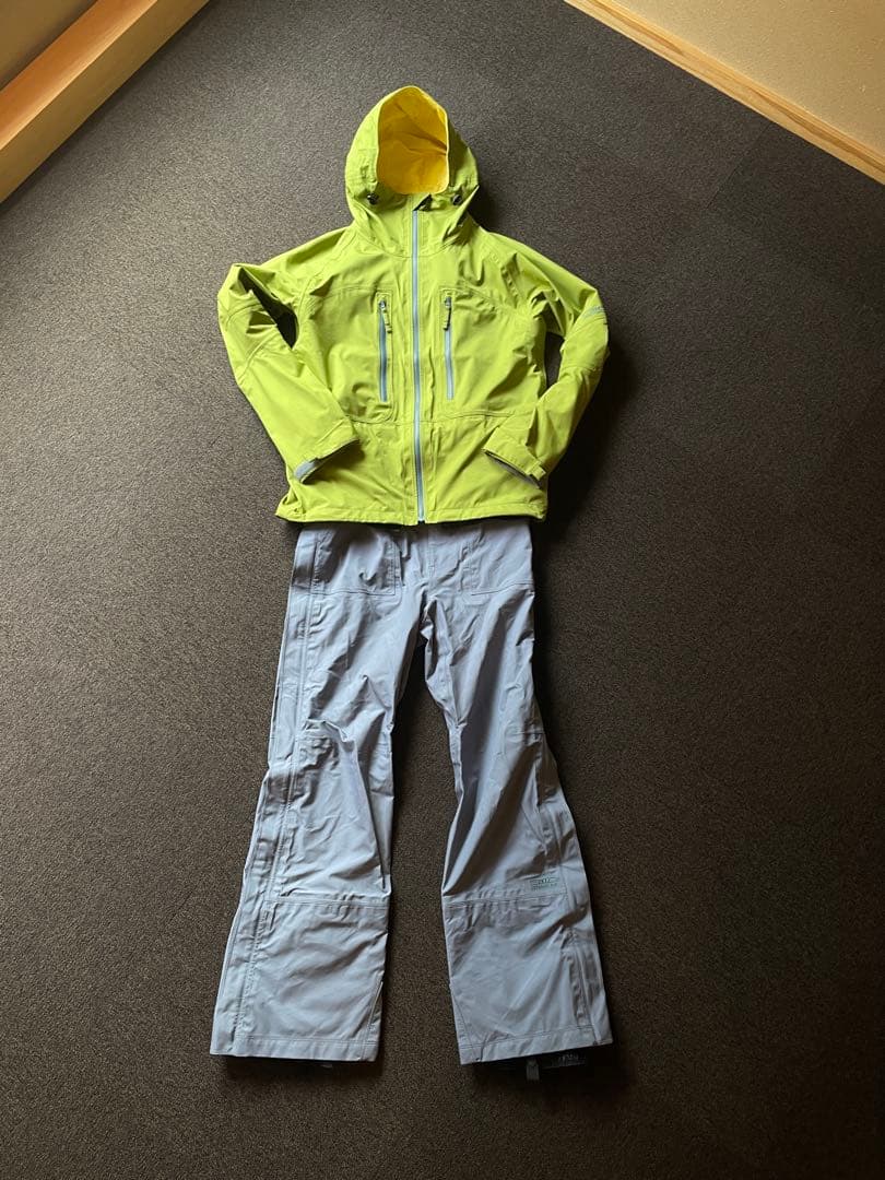 希少国産GORETEX HID 40dn ゼロファイタージャケット&ビブパンツM