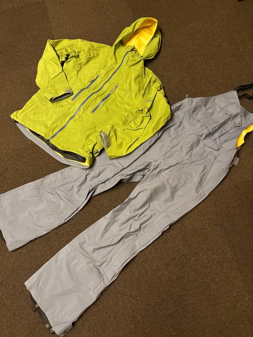 希少国産GORETEX HID 40dn ゼロファイタージャケット&ビブパンツM
