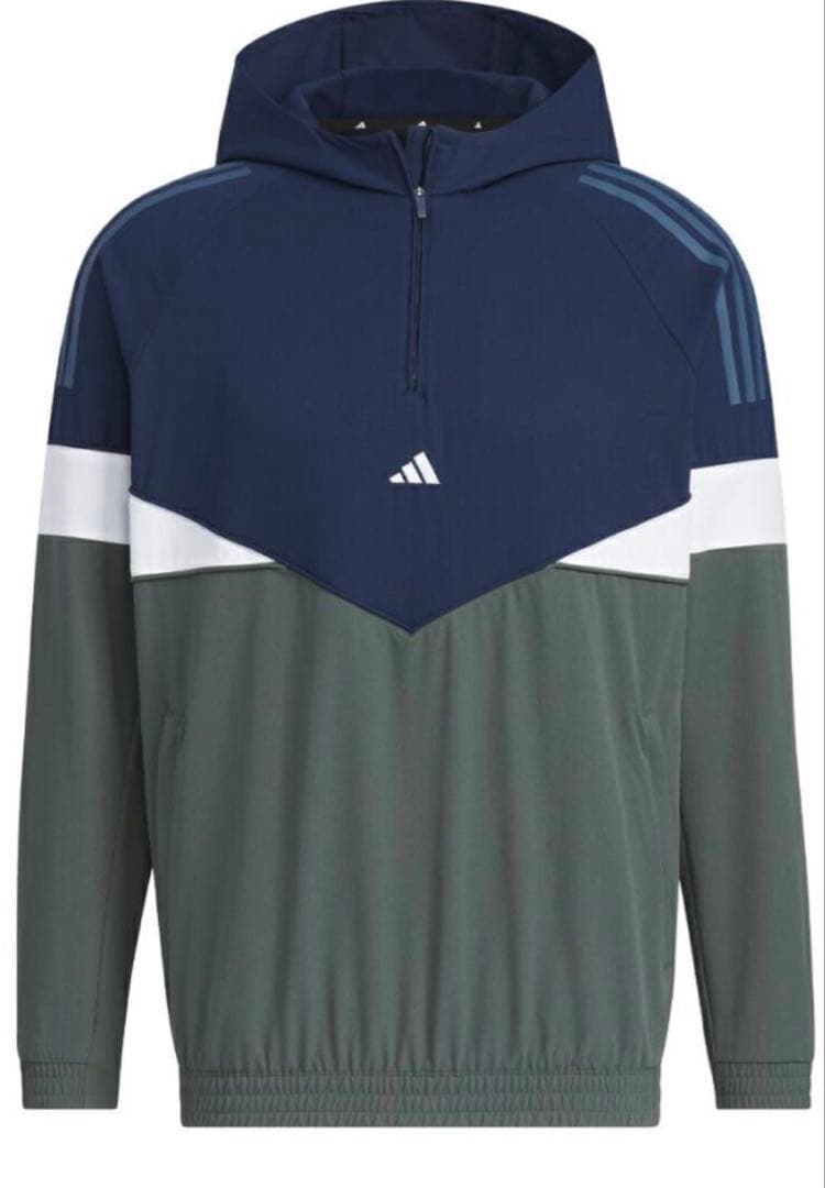 adidas フード付きジャケット&パンツ セットアップ　ネイビー/グレー