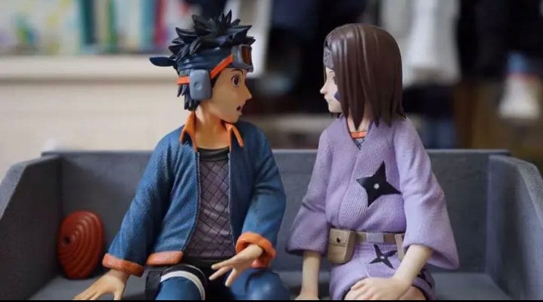 NARUTO ナルト うちはオビト のはら リン ガレージキット スタチュー①