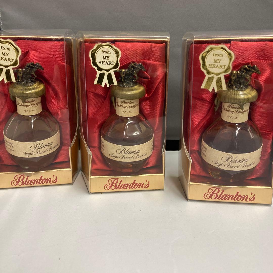 【ミニチュアボトル】Blanton’s（ブラントン） ※液面低下 3本