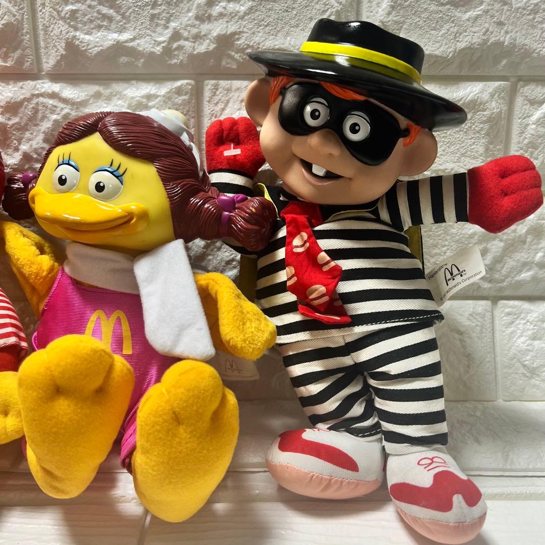 90s ビンテージ）マクドナルド　ノベルティ　ぬいぐるみ　希少な4体セット
