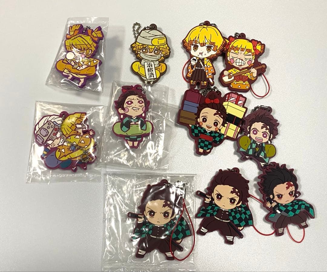 鬼滅の刃　ラバーストラップ（58個） 煉獄杏寿郎 猗窩座 竈門炭治郎