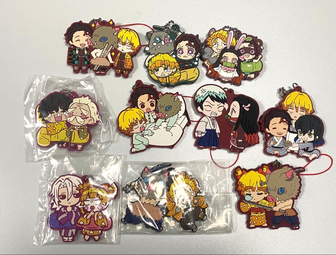 鬼滅の刃　ラバーストラップ（58個） 煉獄杏寿郎 猗窩座 竈門炭治郎