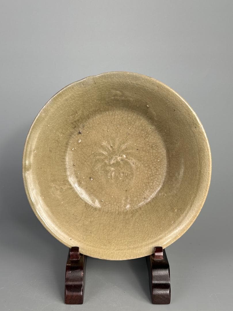 韓国美術　高麗青磁 　盤　皿　貫入　伝来品　古物古作　時代　朝鮮半島　李朝　宋