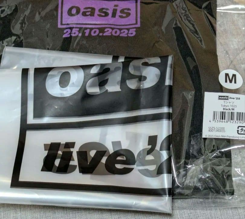 東京ドーム25日 Oasis 会場限定 1025 Mサイズ Tシャツ オアシス
