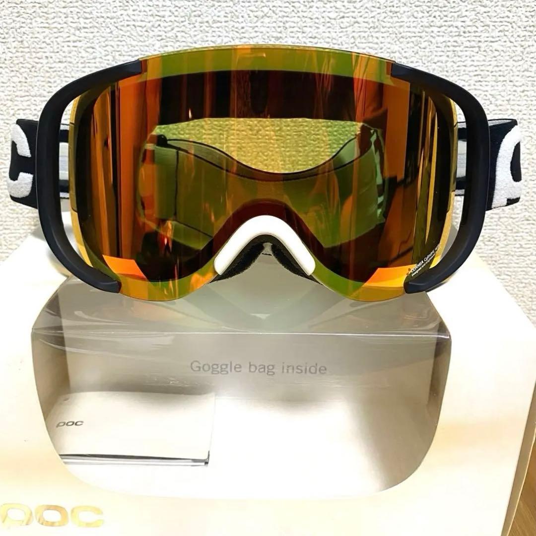 POC ポックゴーグルCORNEA コーニャ ブラックフレーム オレンジミラー