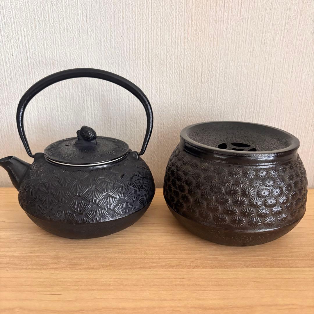 扇模様　南部鉄器　南部盛栄堂　新品未使用