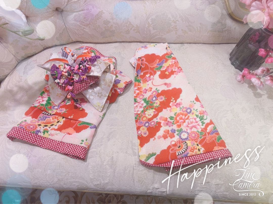 B401.pon2pan2☆オーダー☆犬お着物☆犬お引き摺りお着物