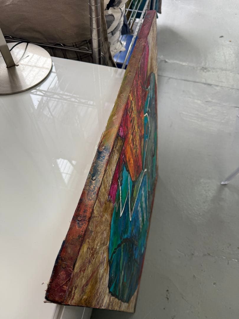 抽象画　POSITIVE FORCE ライダースジャケット