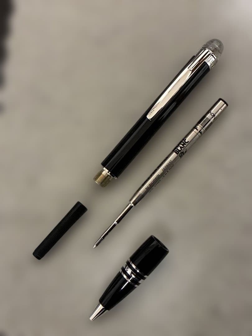 ◾️モンブラン◾️スターウォーカーボールペン◾️ミッドナイトナイトブラック◾️新品インク