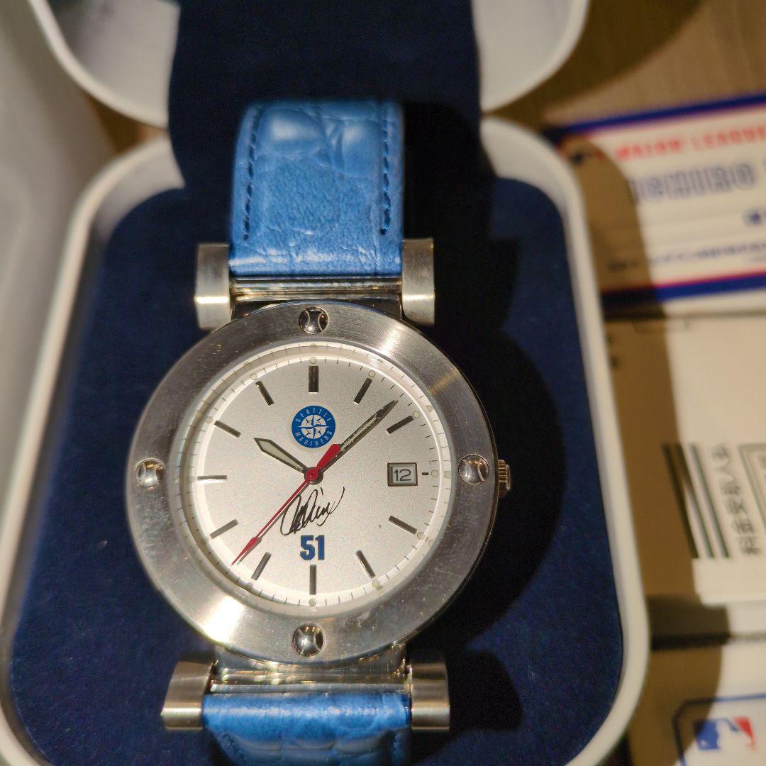 イチロー　メジャーリーグ　デビュー　記念サイン入り　時計　新品　動作確認済み