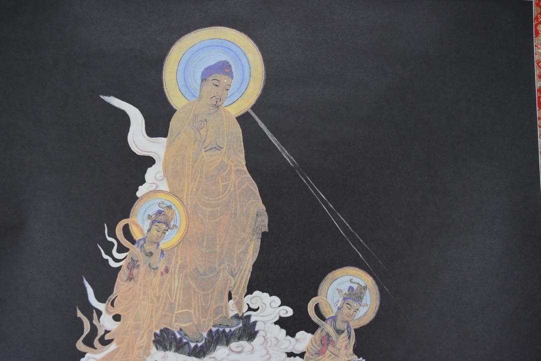 【複製】作者不詳/天台宗本尊図/コピー工芸品/掛軸☆宝船☆Z-724