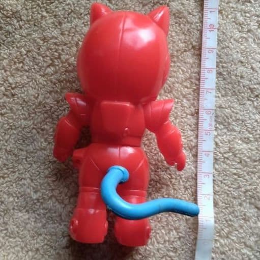 キャッ党忍伝　てやんでえ　プルルン　ソフビ　ユタカ　日本製！