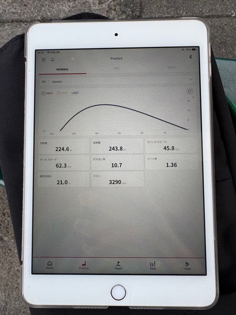 弾道測定器　SC300 iPad mini4付き　付属品有り　スイングキャディ