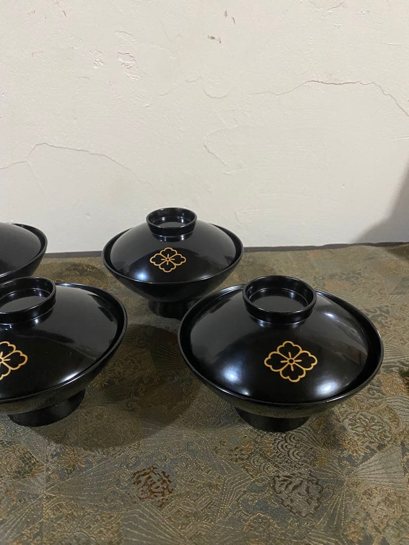 茶道具　懐石道具　輪島塗　吸物椀　超美品　木箱入り