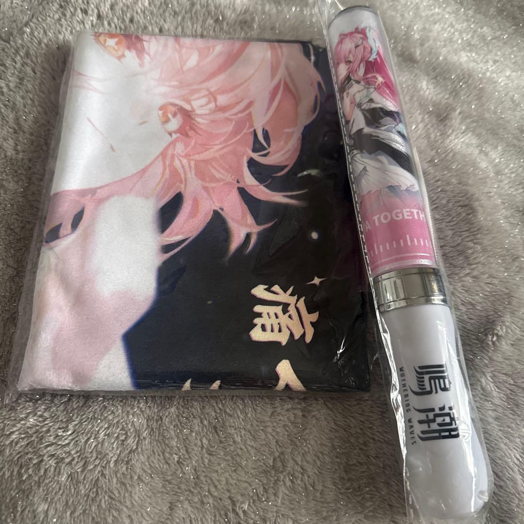 鳴潮 エイメス 特典 タオル(等身) 、ペンライト(ライブ時使用)