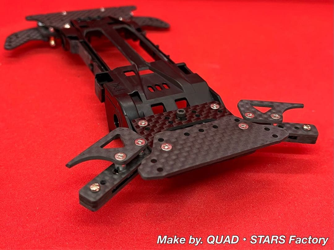 【ミニ四駆・VZ用】2軸ATピボットバンパー＋1軸アンカー＋軽量加工シャーシ