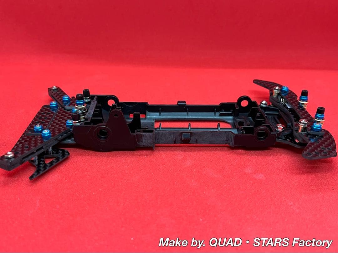 【ミニ四駆・VZ用】2軸ATピボットバンパー＋1軸アンカー＋軽量加工シャーシ