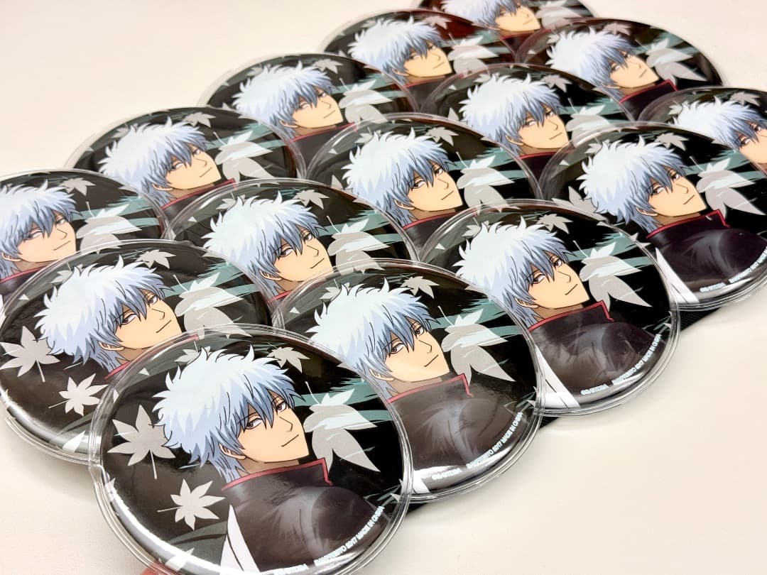 坂田銀時 10cm 缶バッジ 15個セット 一番くじ 銀魂 困った時は笑っとけ