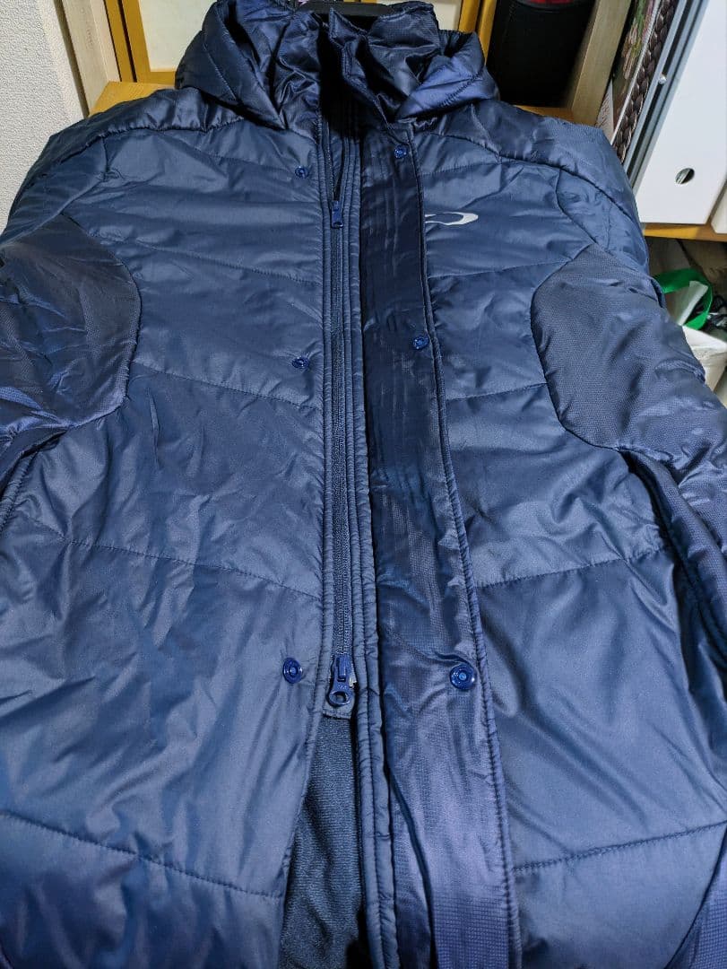 OAKLEY フード付きベンチコート MEDIUM ネイビー