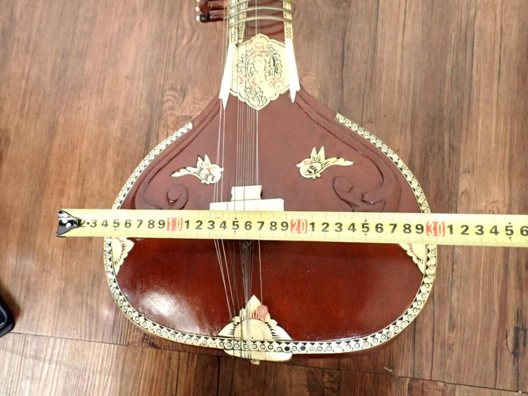 シタール ハードケース付き 民族楽器 インド 51457