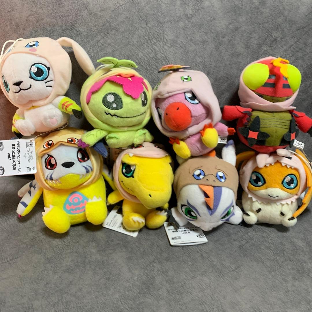 レア　デジモンアドベンチャーtri. まねっこぬいぐるみvol1.2コンプリート