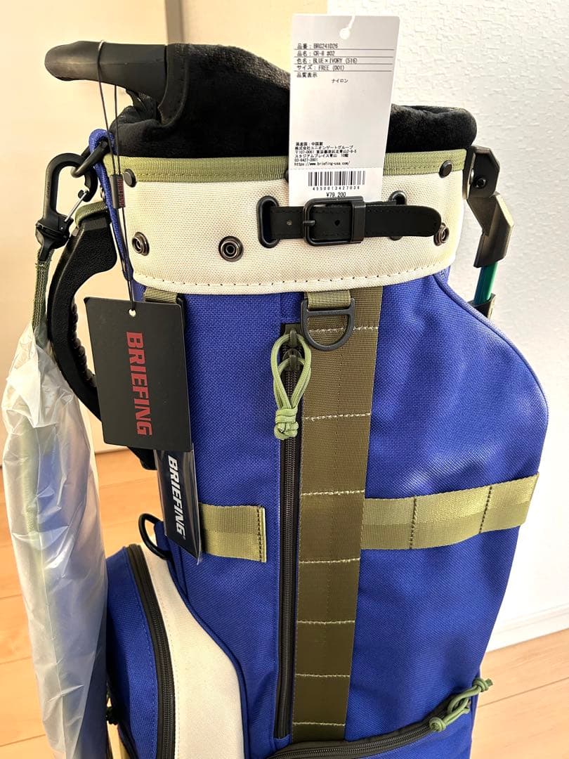 BRIEFING GOLF CR-8スタンドキャディバッグ/ブルー新品未使用品