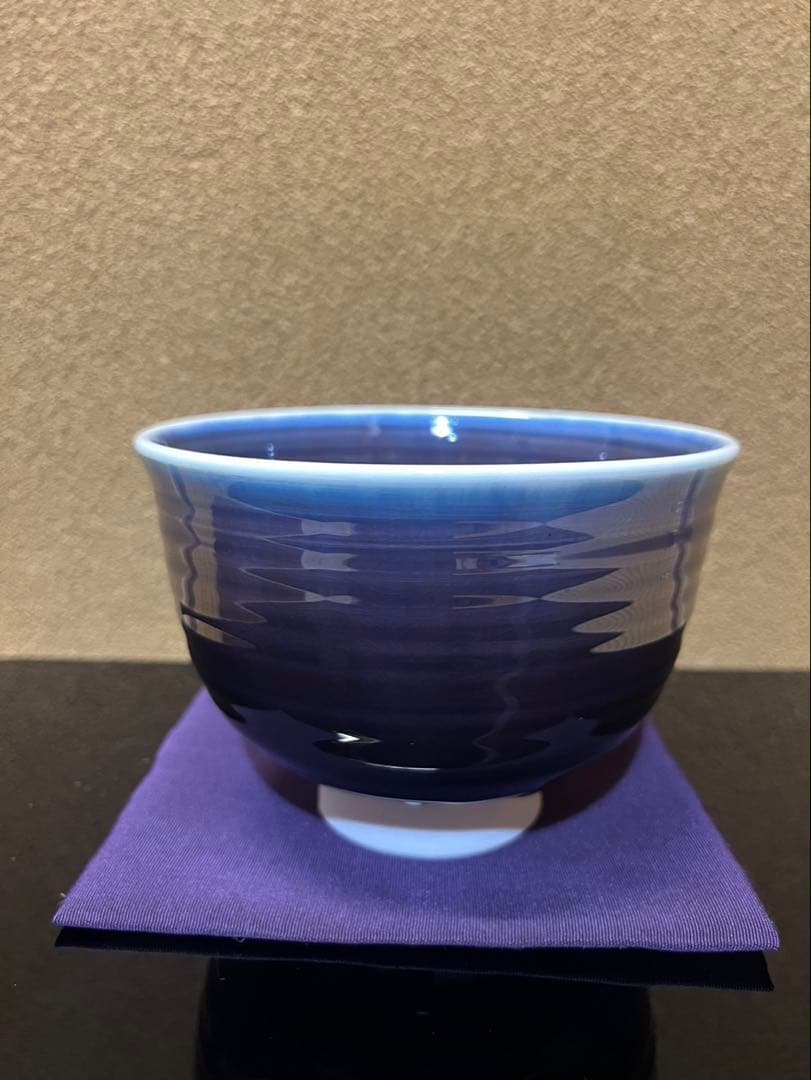 人間国宝　三代徳田八十吉　正彦　茶碗