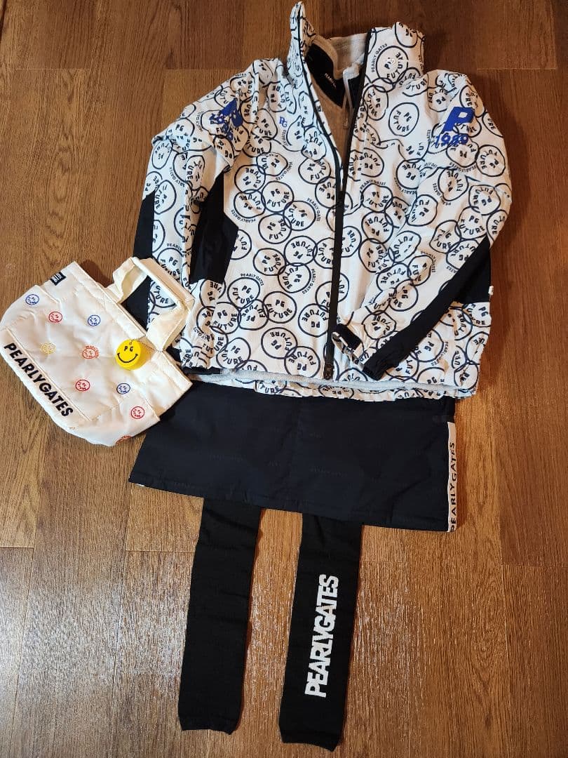 【超美品】PEARLY GATES ダークネイビー 中綿スカート