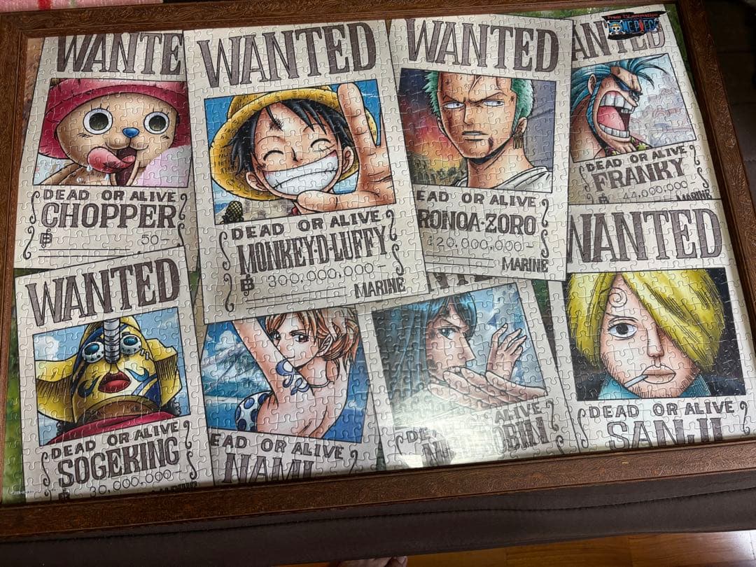 ONE PIECE WANTED ジグソーパズル フレーム付き
