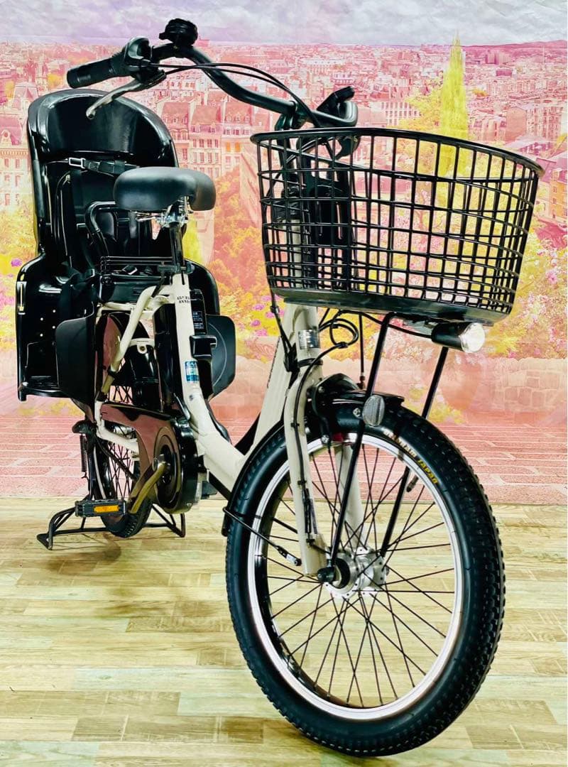 K2666 電動自転車パナソニック ギュットアニーズ 子供乗せ20インチ送料無料