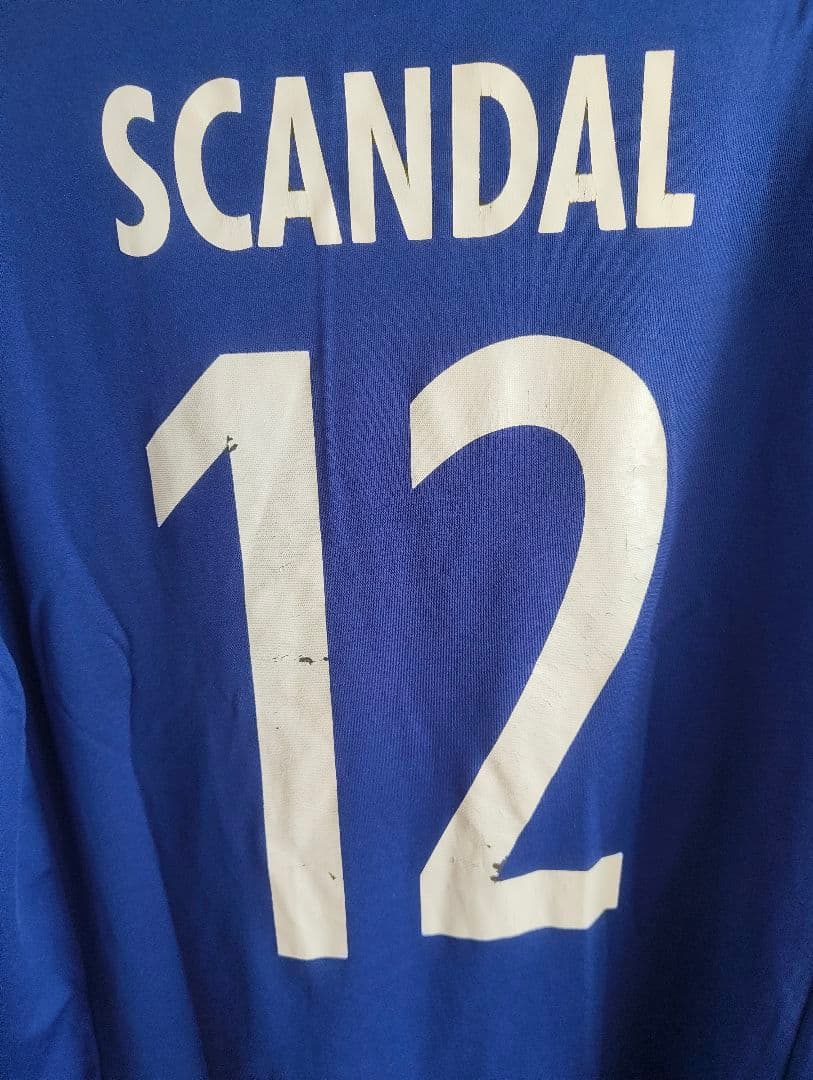 SCANDAL ゲームシャツ　サッカーシャツ　日本代表モチーフ